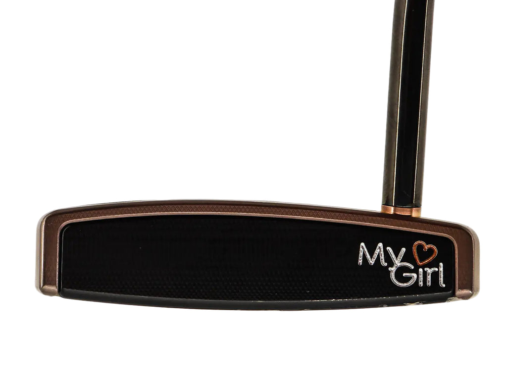 Golf putter with 'My Girl' branding on a white background