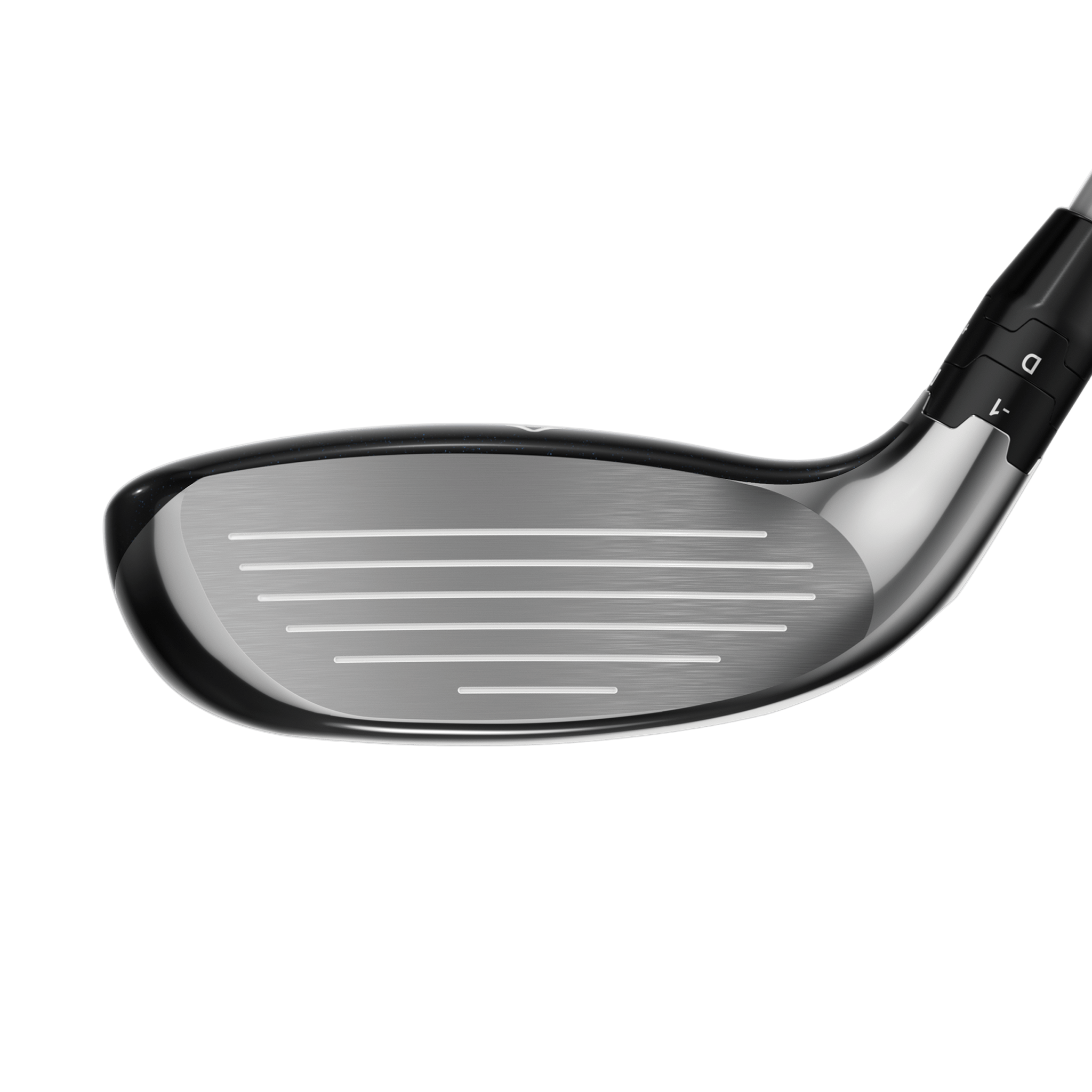 Golf club head on a white background